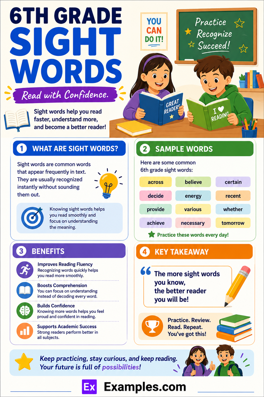 100+ 6th Grade Sight Words List, Meaning, PDF