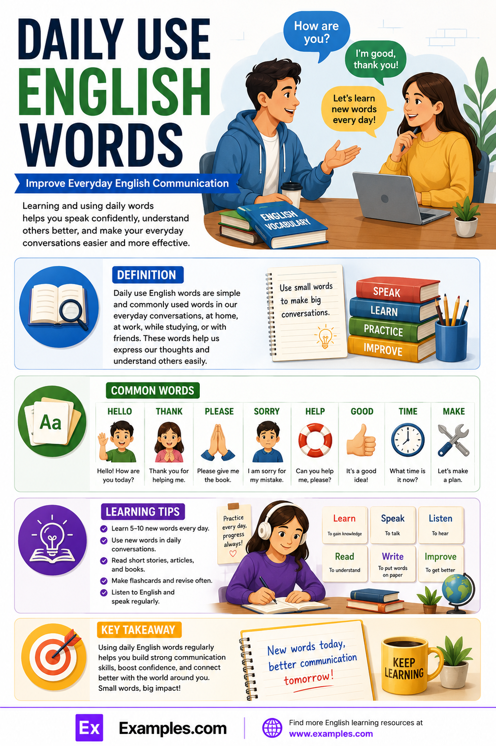 450+ Daily Use English Words List, Meaning, PDF