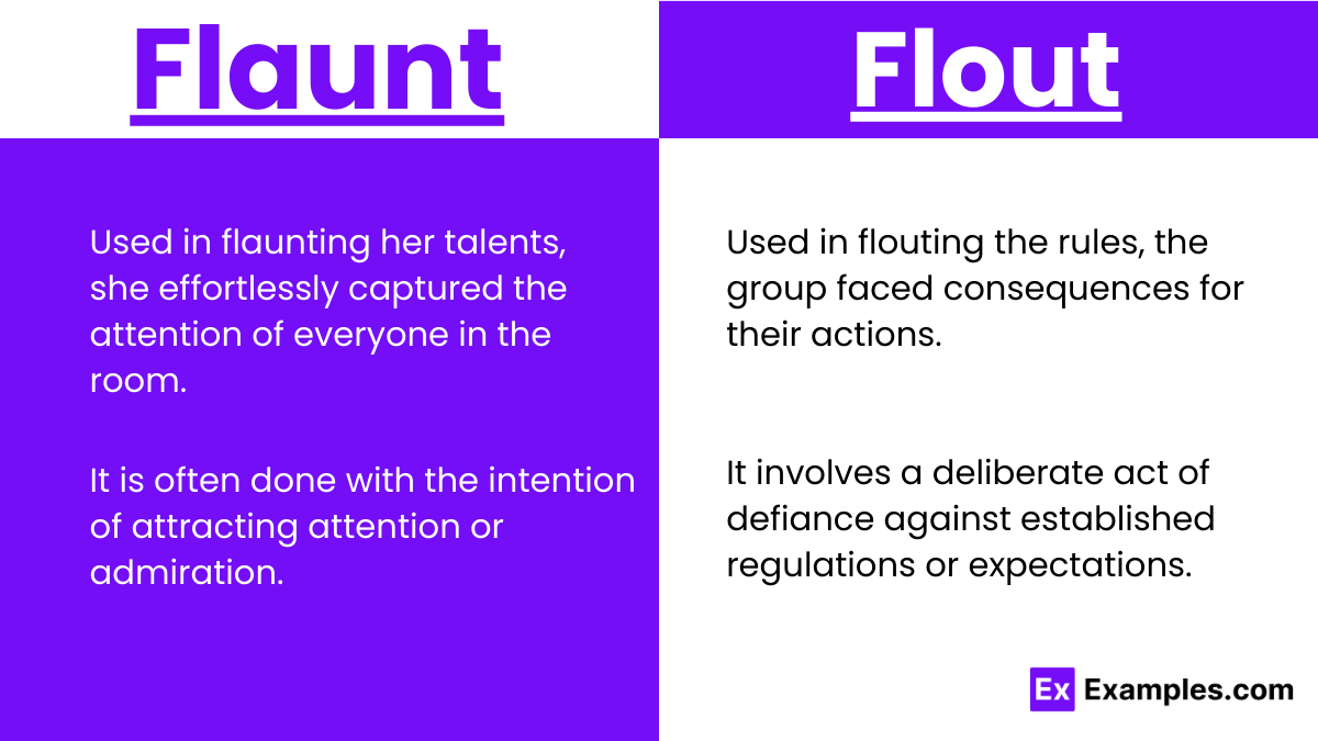 Flaunt and Flout Usage