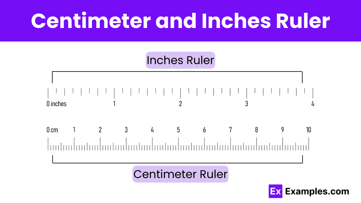 Centimeter and Inches Ruler