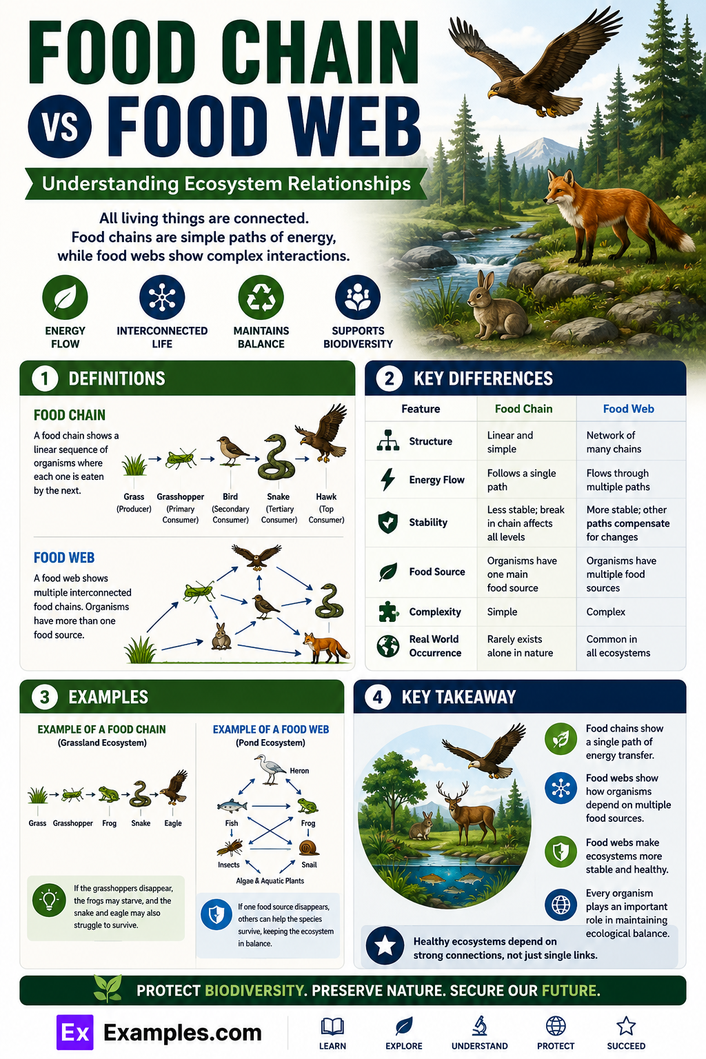 Understanding the Differences: Food Chain and Food Web in Ecosystems