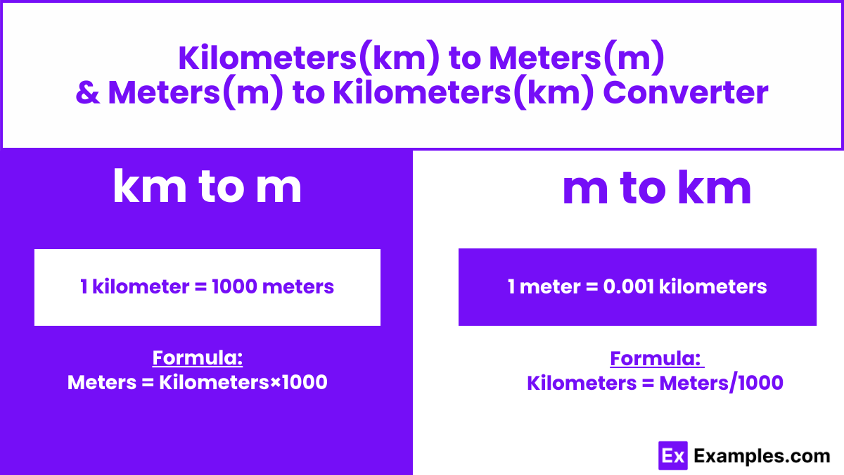 Kilometers to Meters