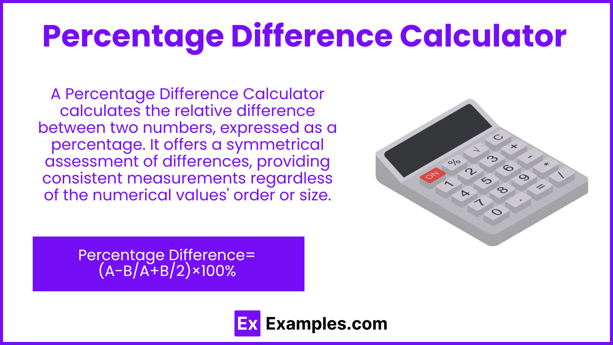 Percentage Difference Calculator