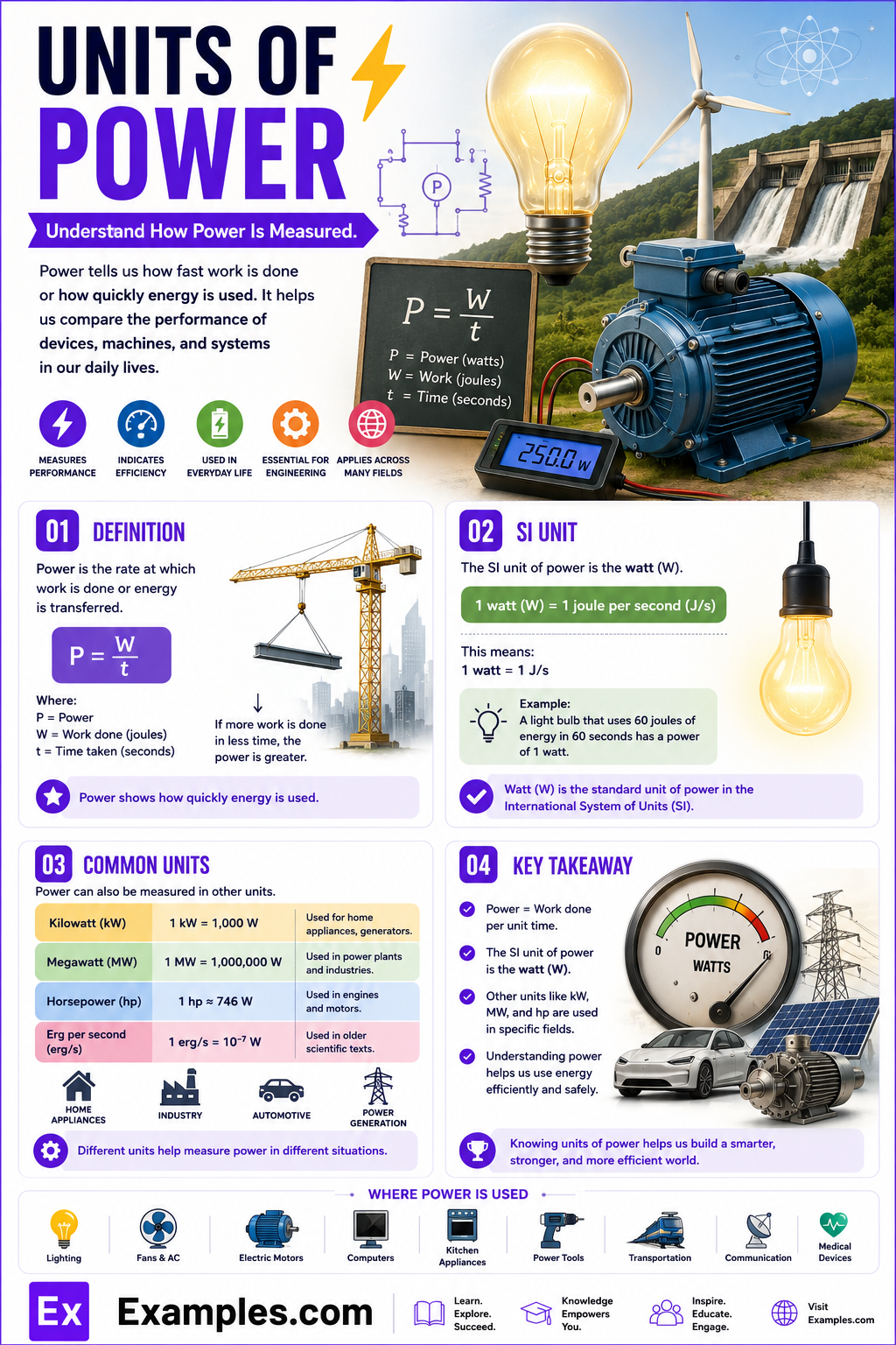 Units of Power – Examples, Definition, Units, Conversion