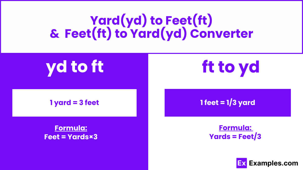 Yard to Feet