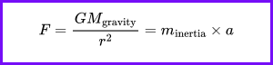 Gravity formula step 1