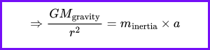 Gravity formula step 2