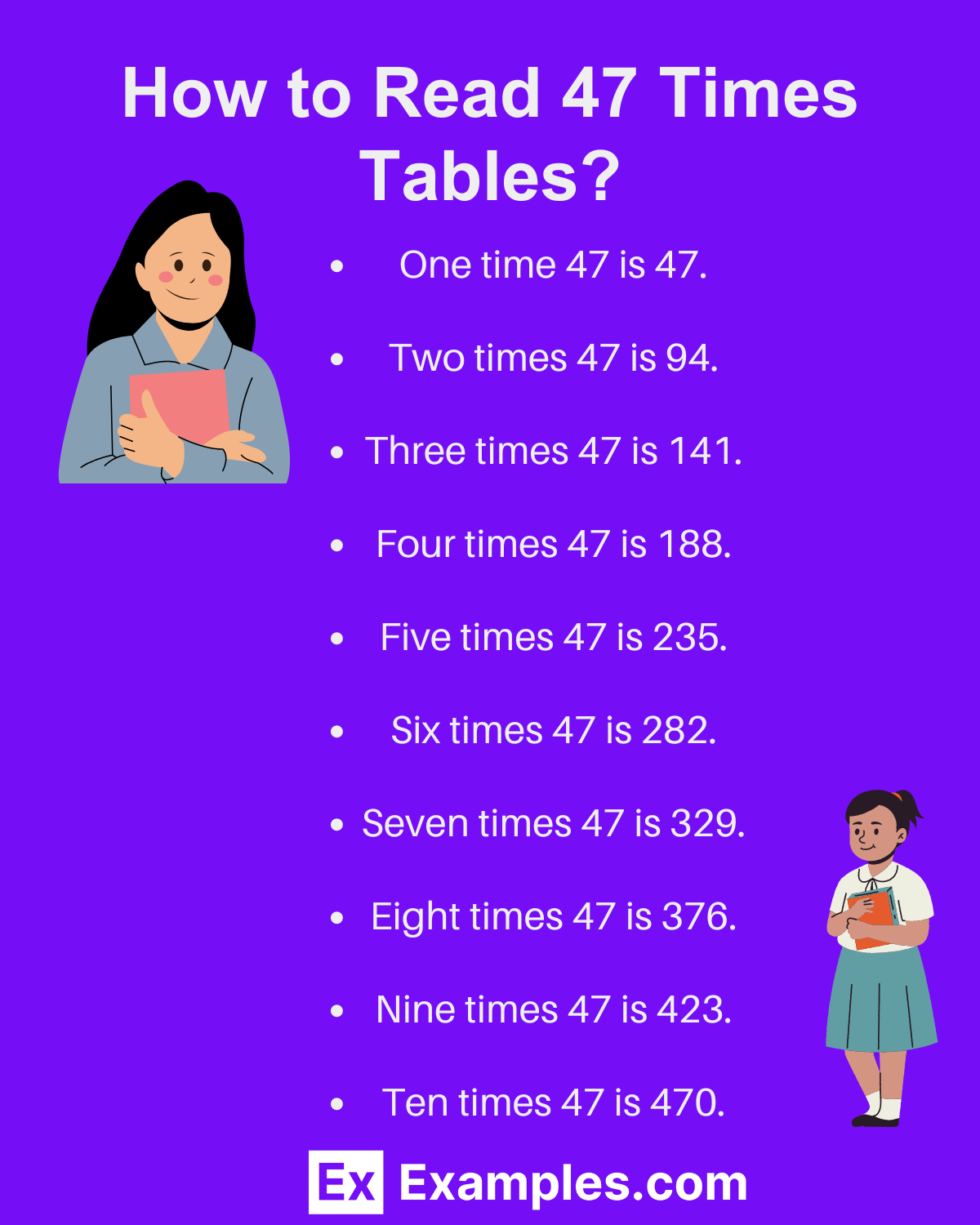 Multiplication Table Of 47 Solved Examples Pdf Examples