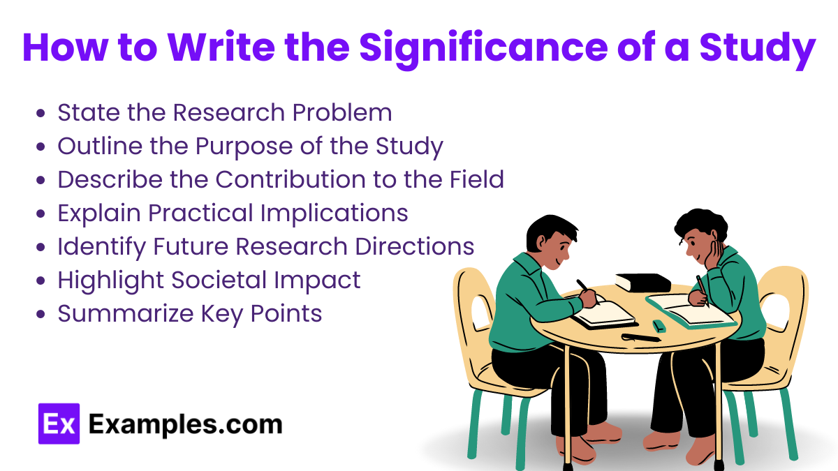 How to Write the Significance of a Study