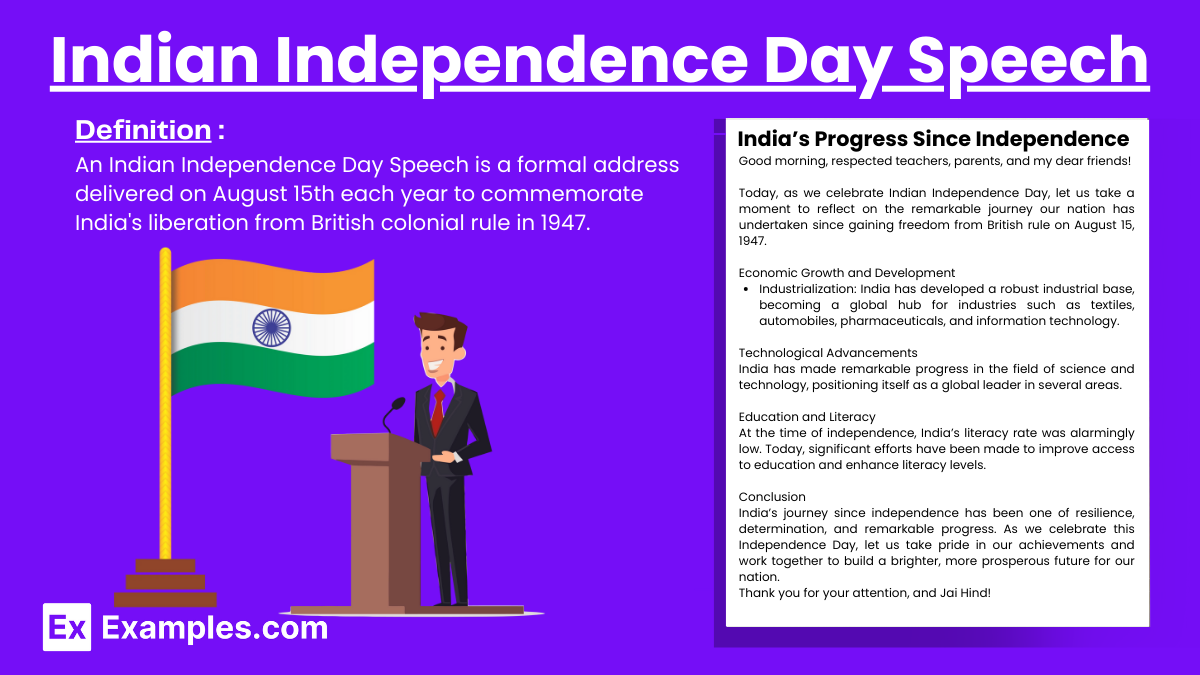 write a speech on 15 august independence day