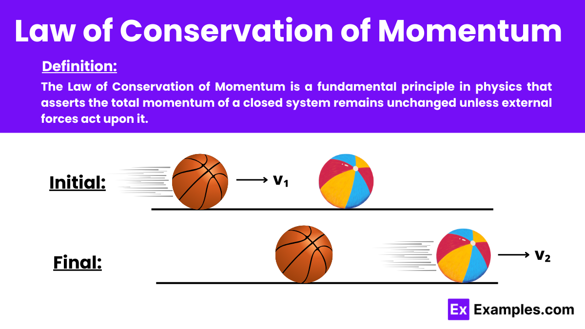 Law of Conservation of Momentum - Examples, Definition, FAQ'S