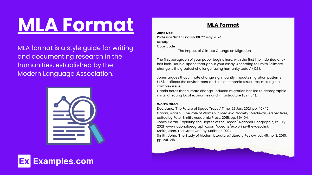 how to type an essay in mla format