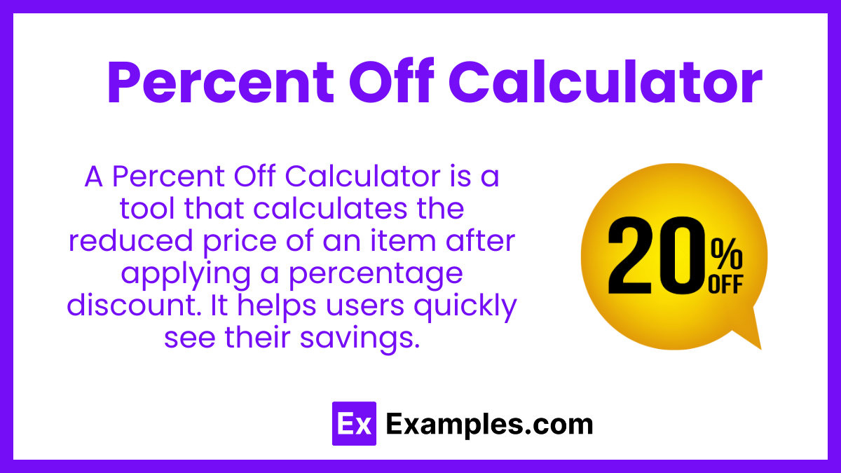 Percent Off Calculator