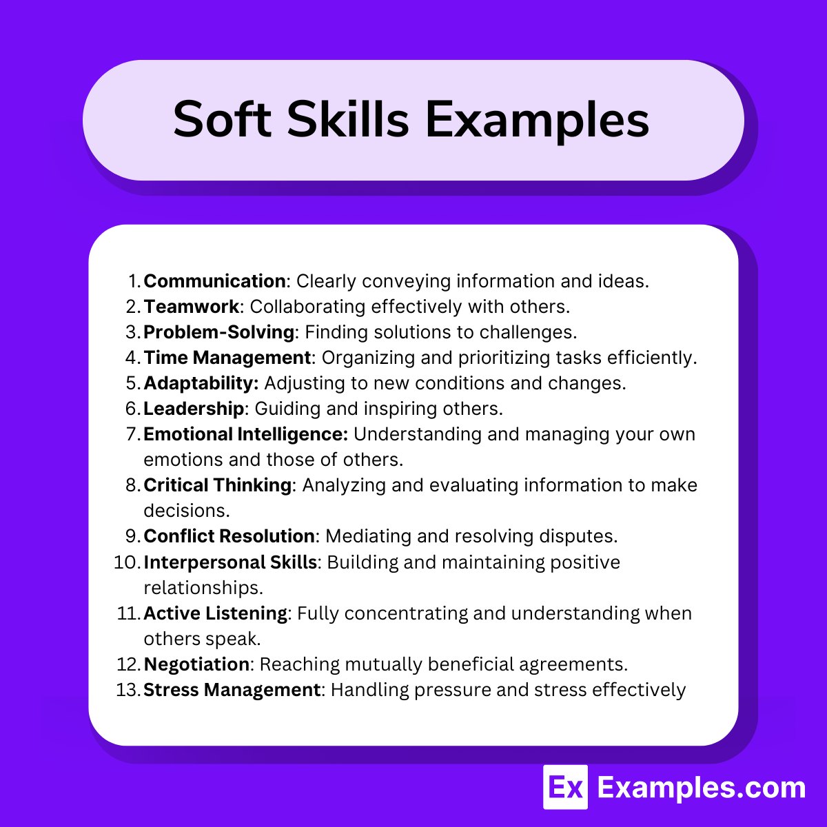 Soft Skills Examples