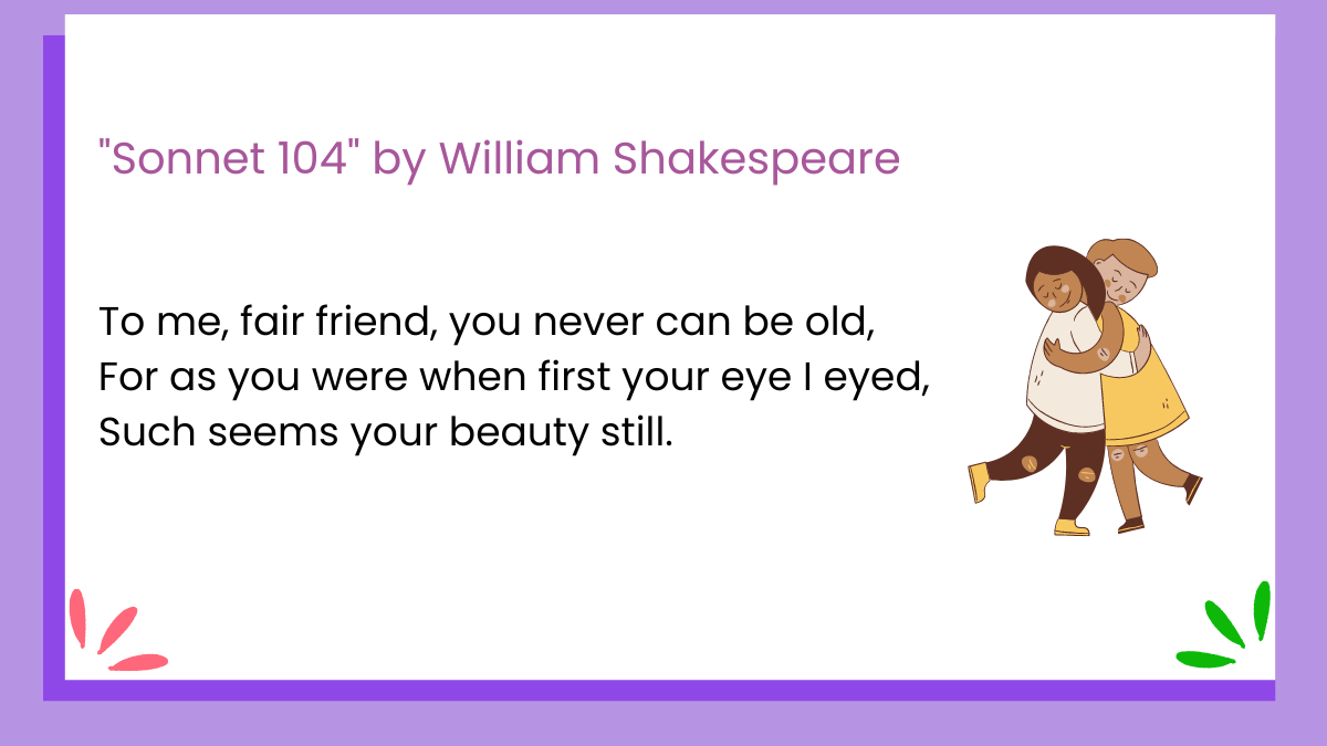 Sonnet 104 by William Shakespeare