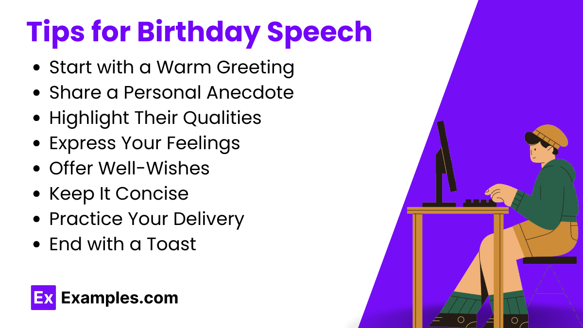 Tips for Birthday Speech