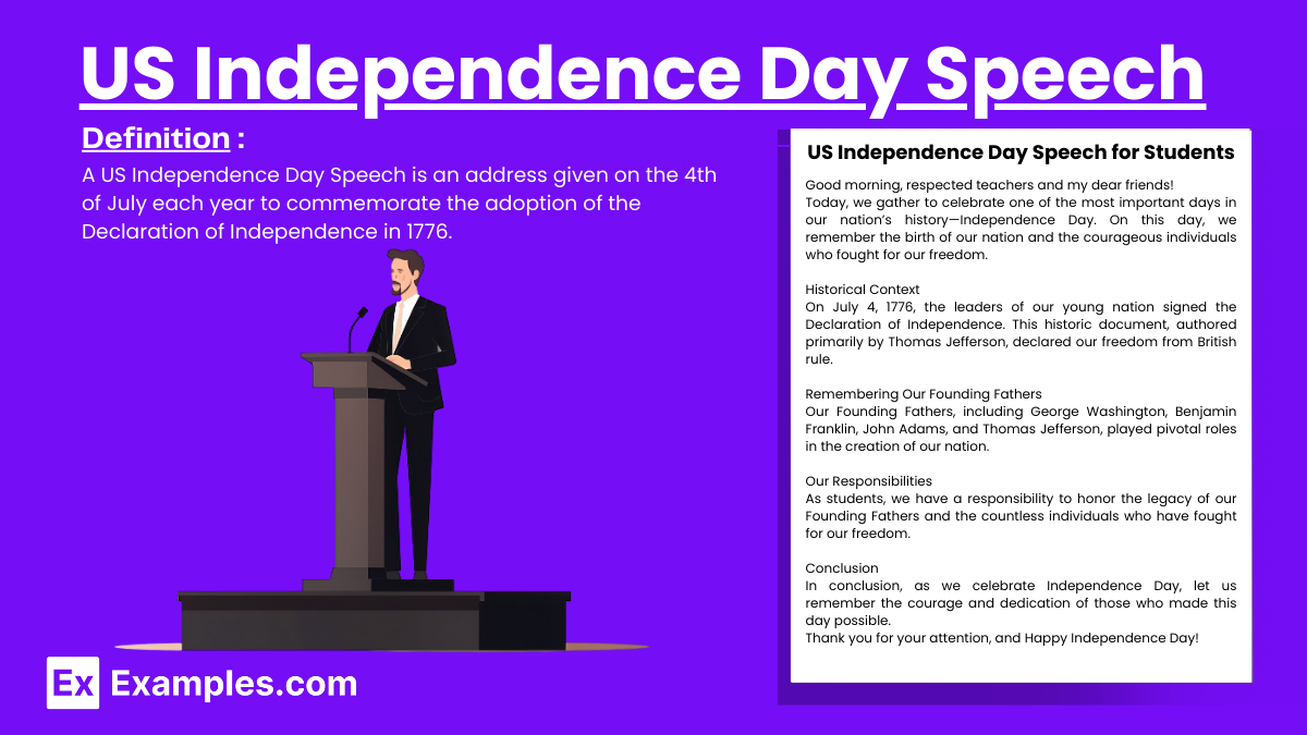 short and sweet speech on independence day
