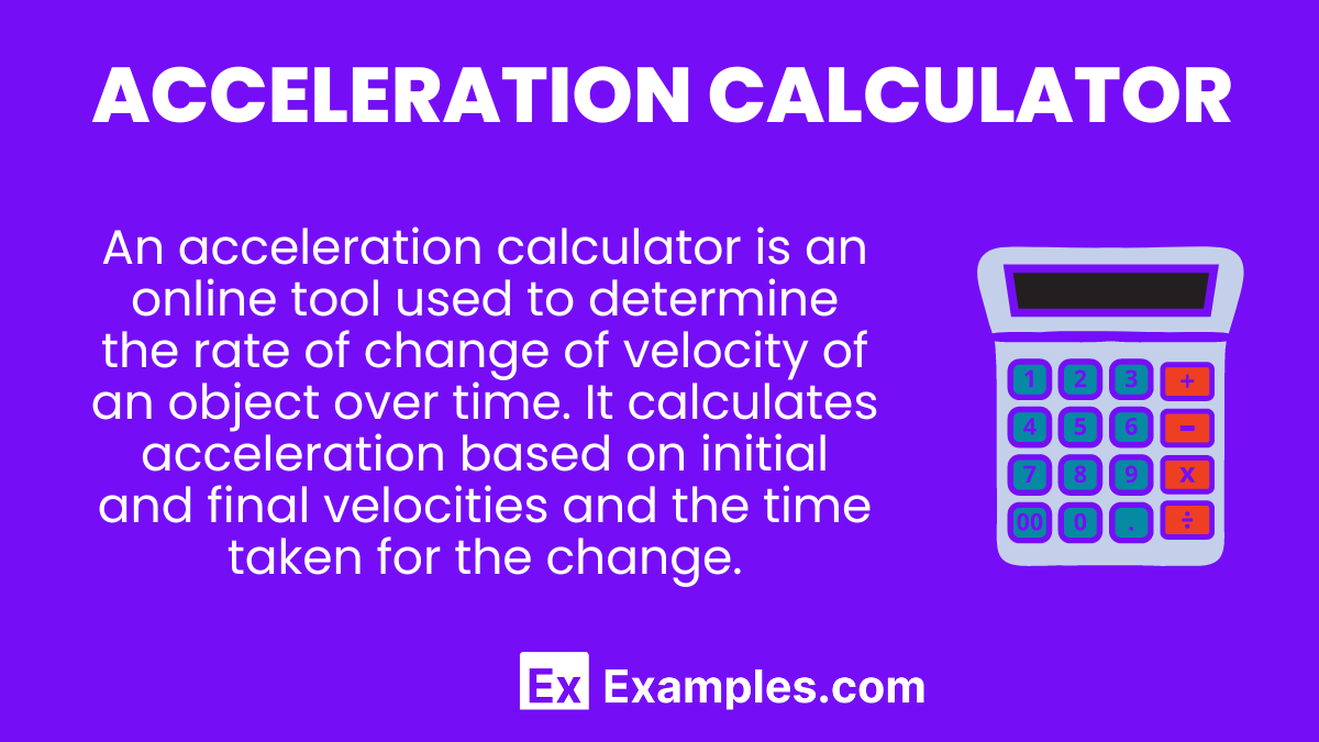 Acceleration Calculator