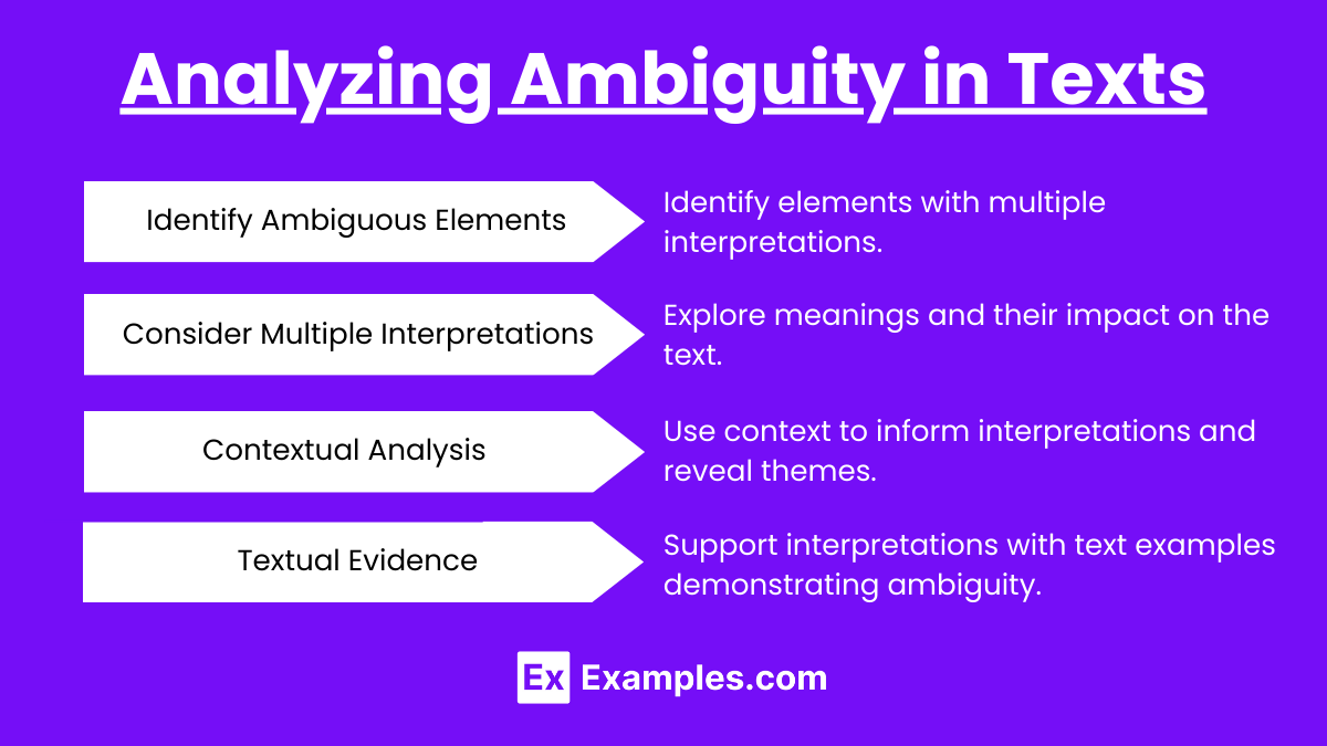 Analyzing Ambiguity in Texts