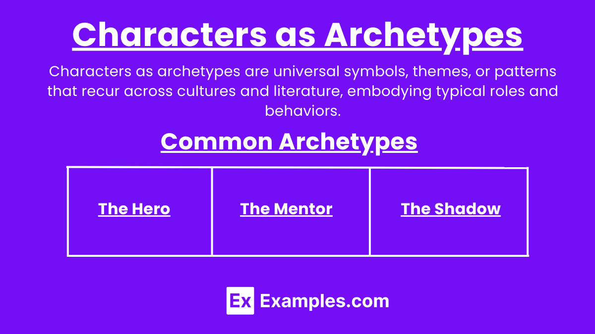Characters as Archetypes