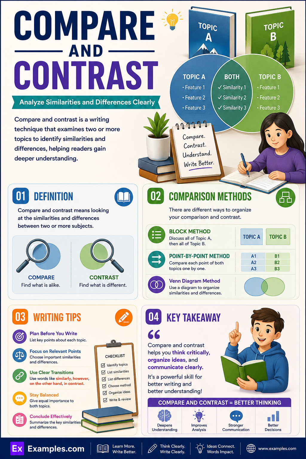 40+ Compare and Contrast Examples