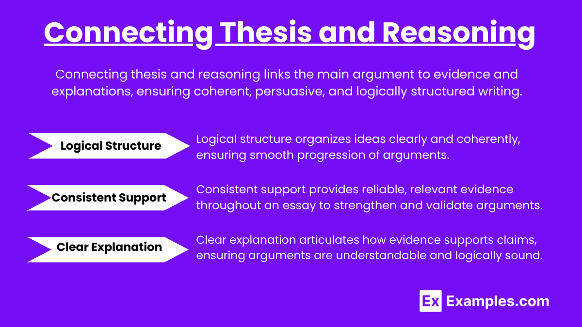 Connecting Thesis and Reasoning (1)