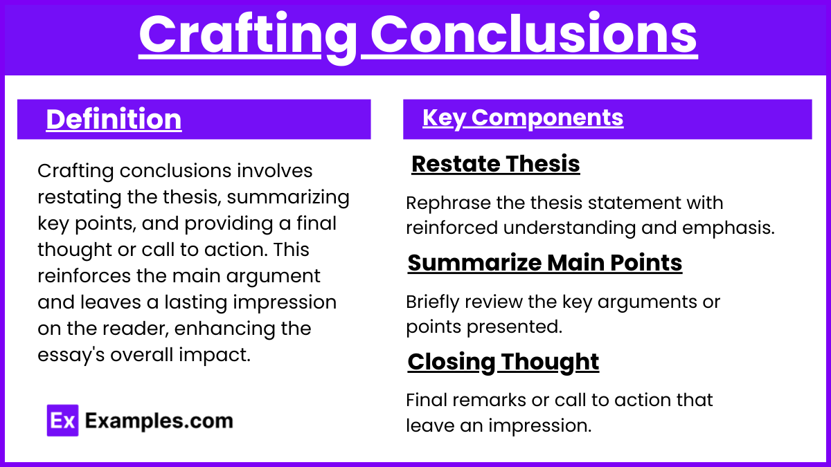 Crafting Conclusions (1)
