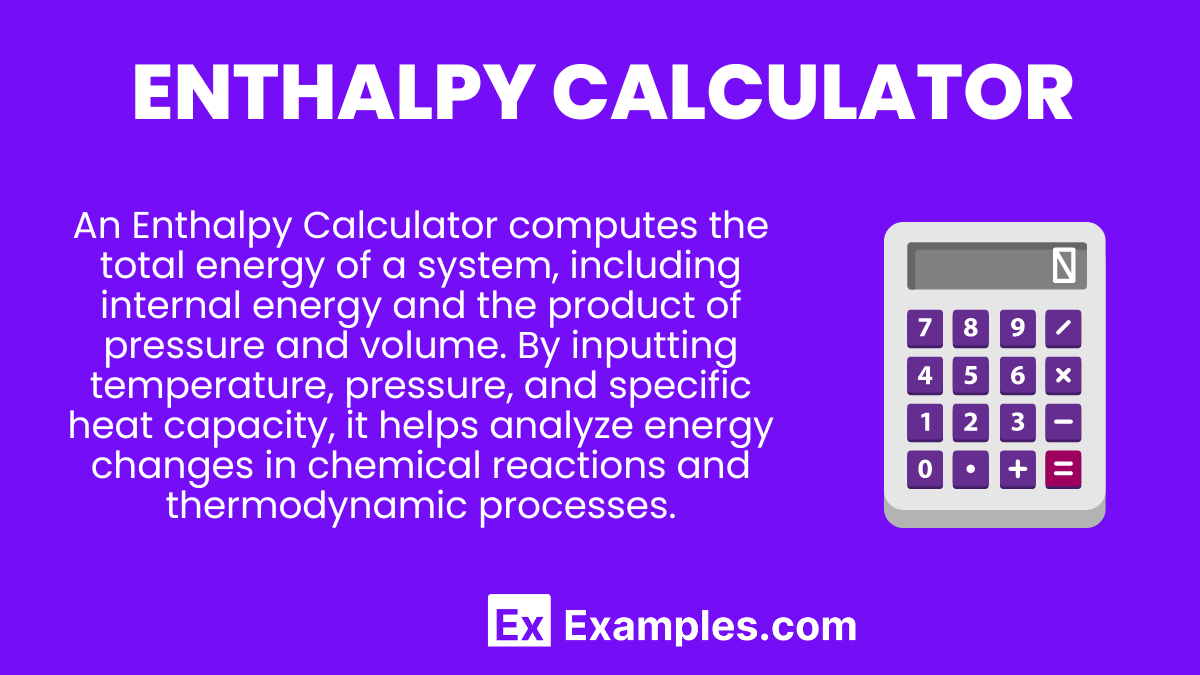 Enthalpy Calculator