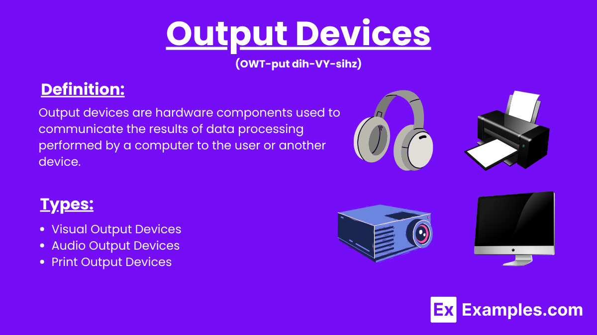 15 Output Device Examples 15 Output Device Examples