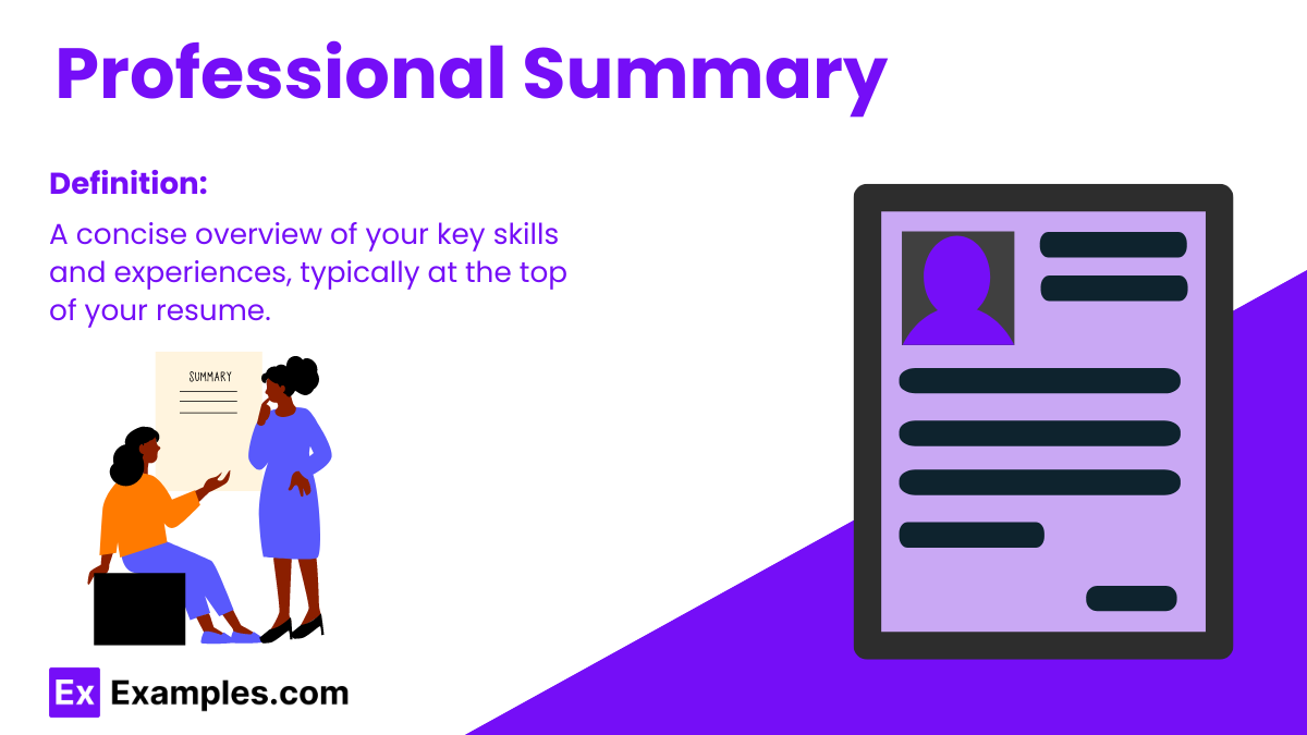 resume summary examples for freshers