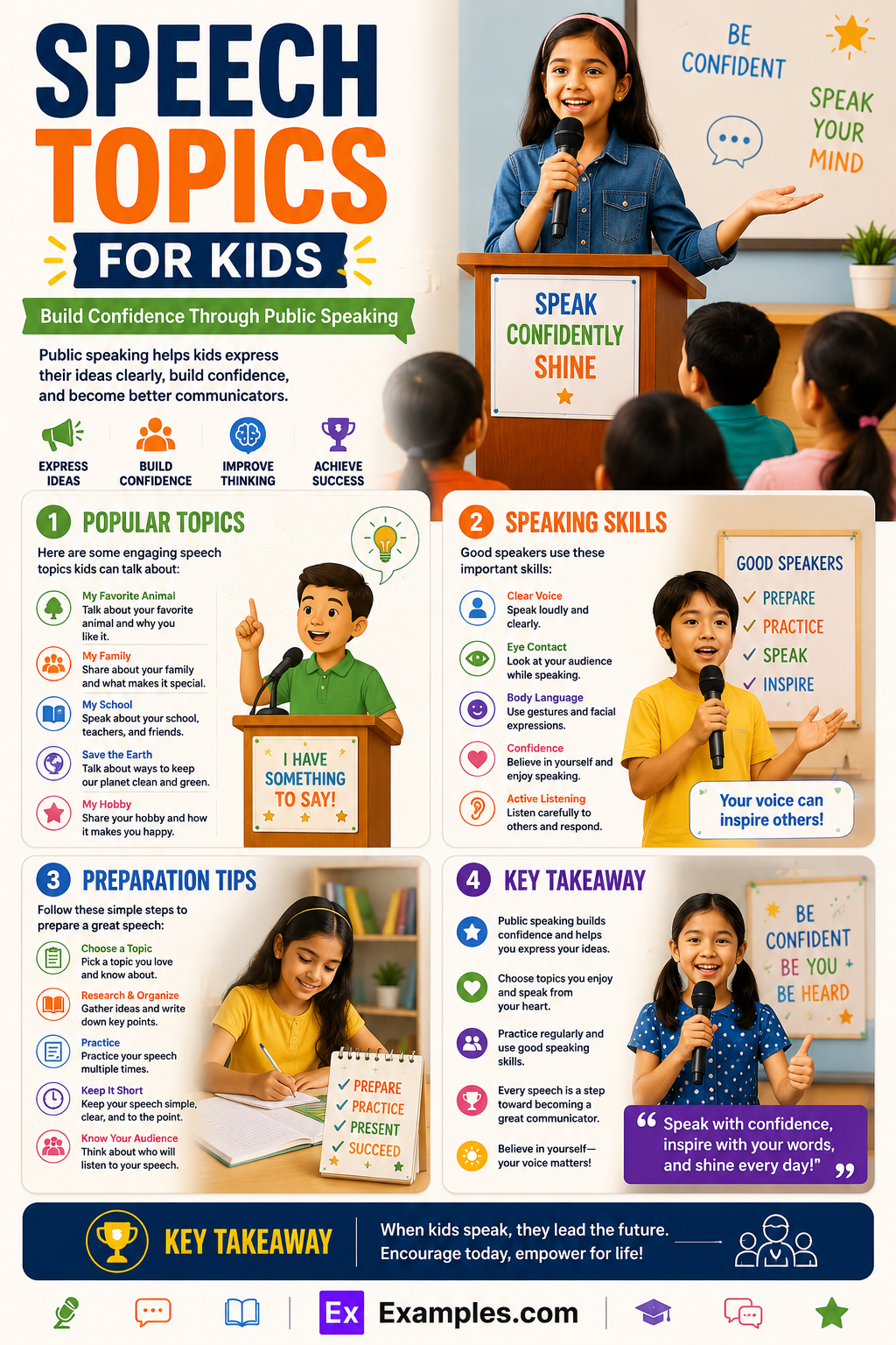 20+ Speech Topics for Kids Examples