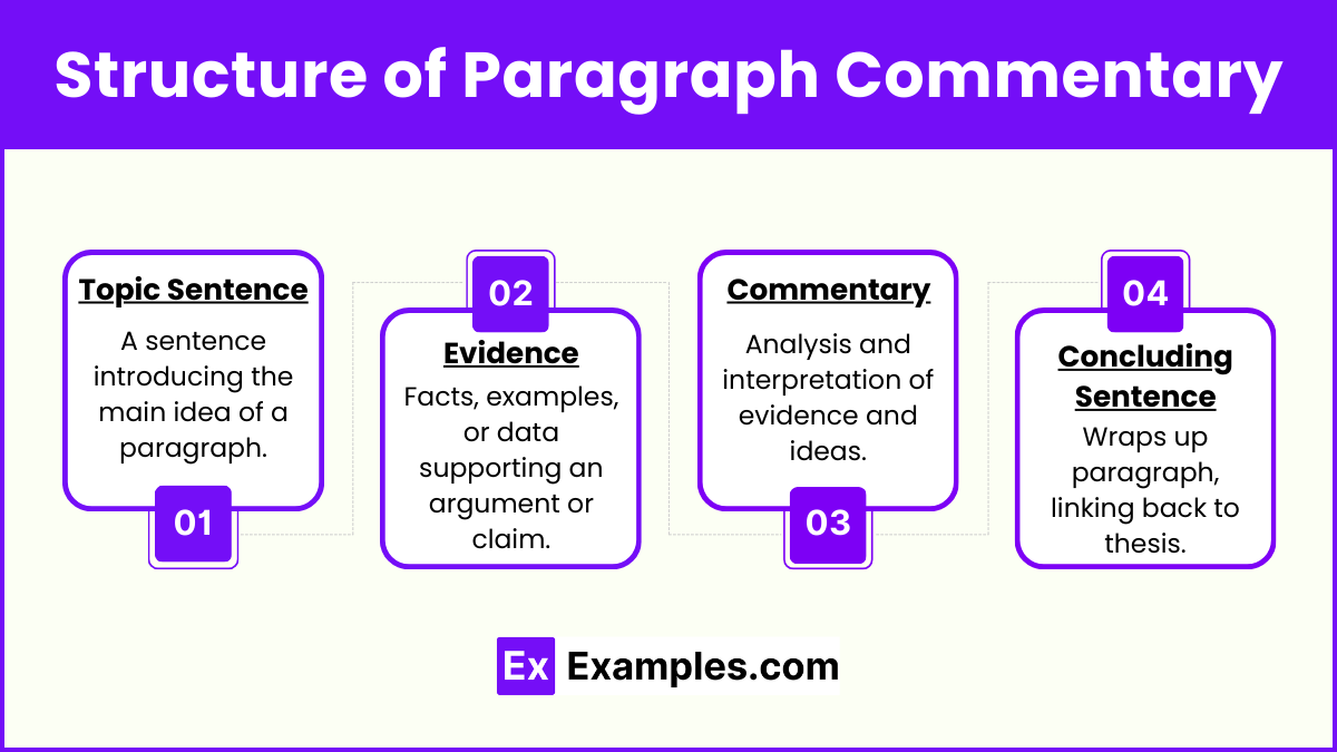 Structure of Paragraph Commentary