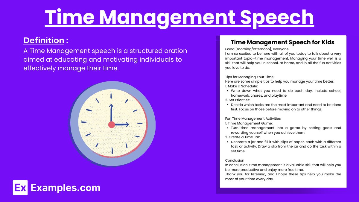 speech on topic time management