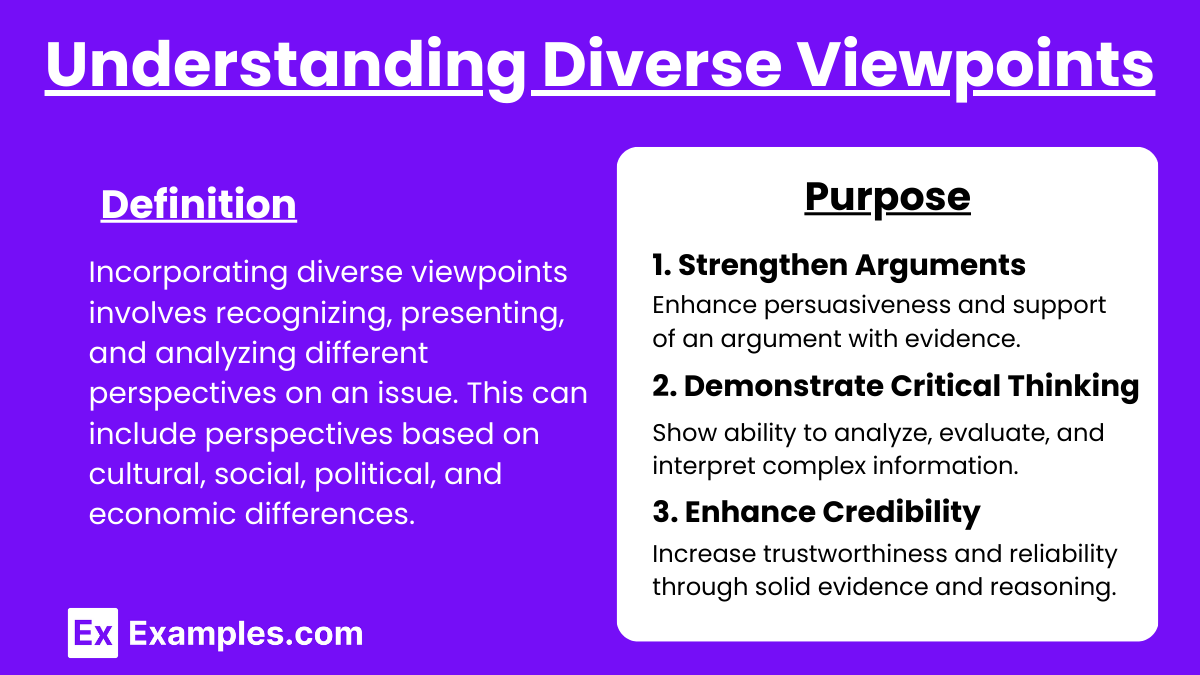 Understanding Diverse Viewpoints