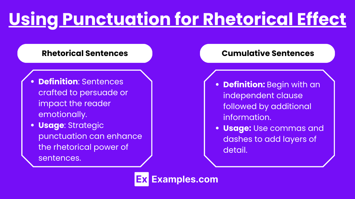Using Punctuation for Rhetorical Effect