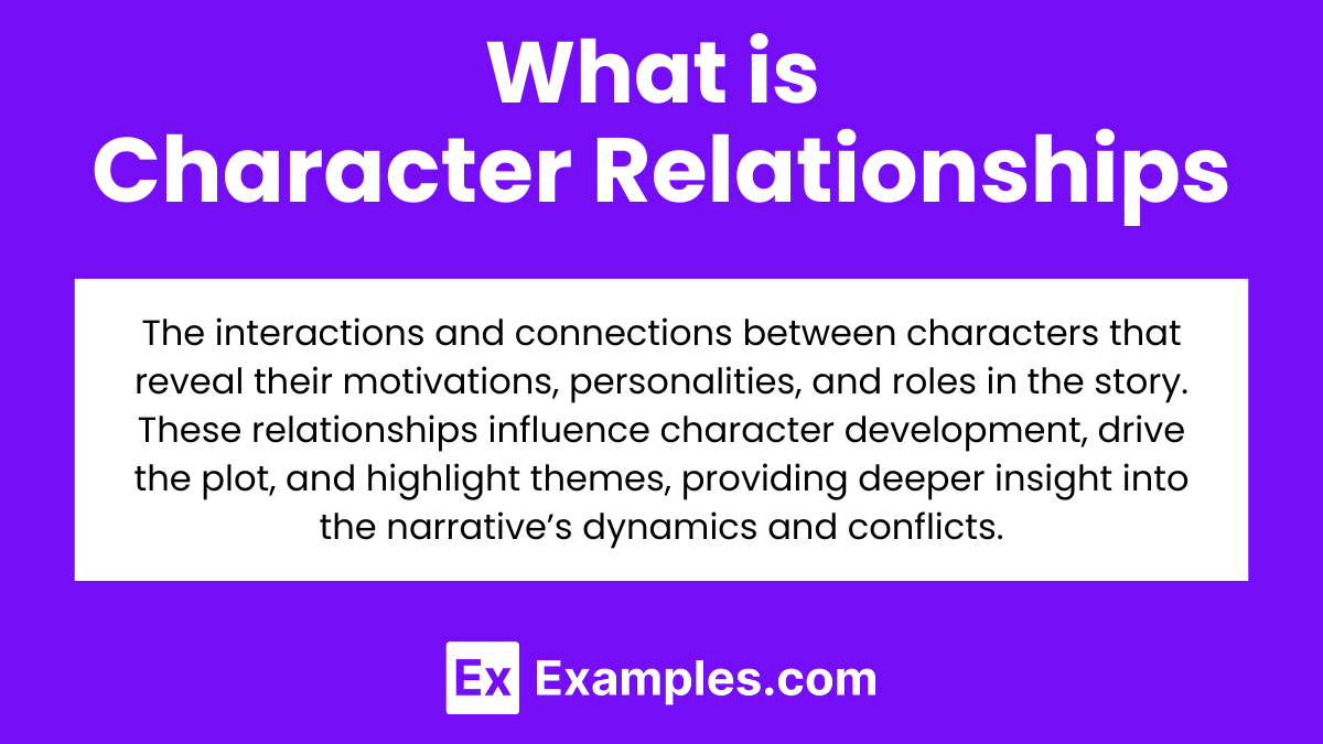 What is Character Relationships