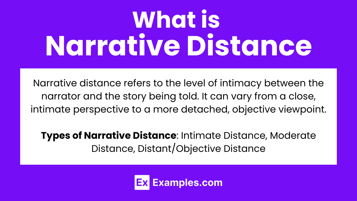 What is Narrative Distance