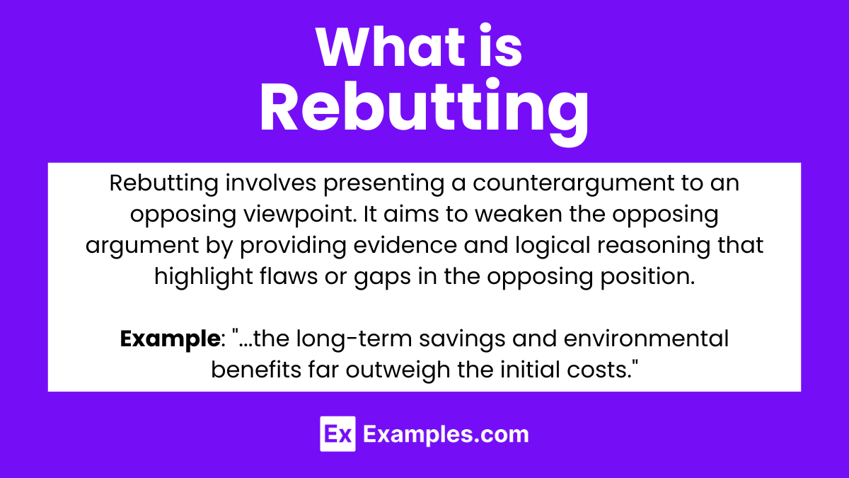 What is Rebutting
