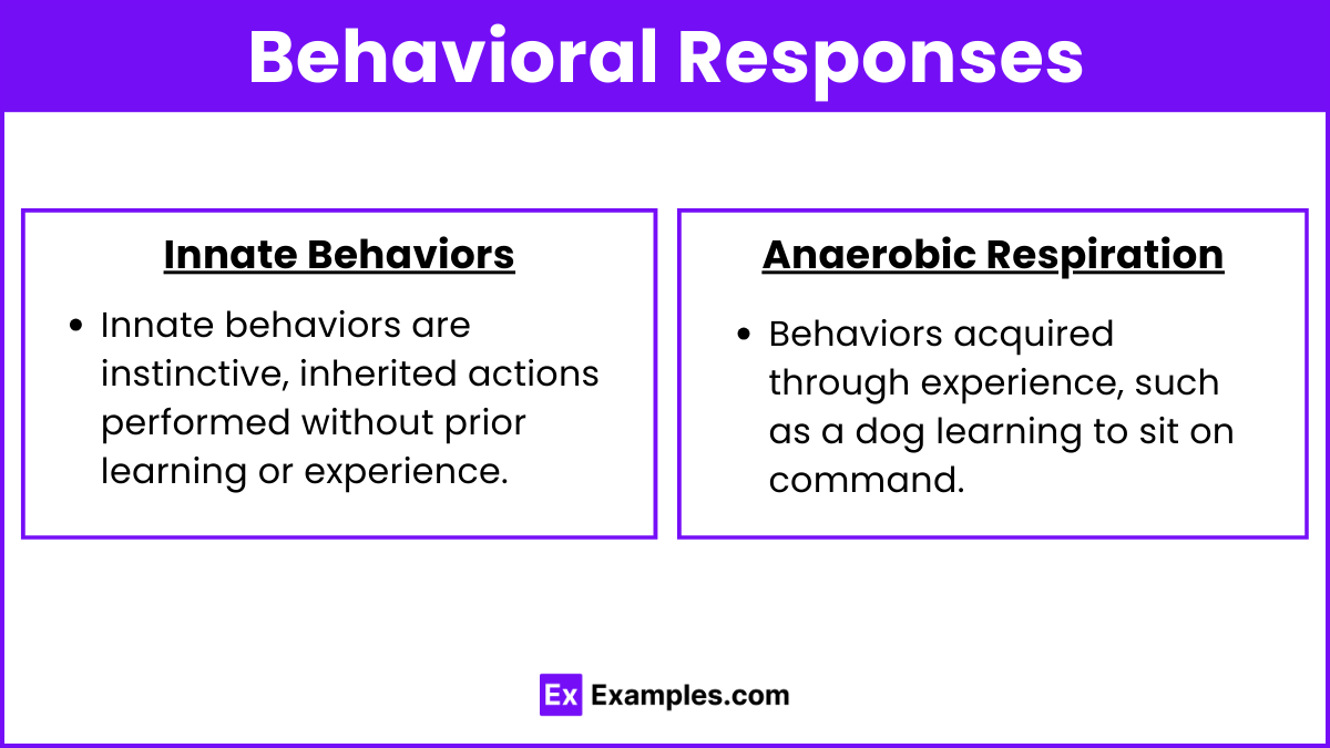 Behavioral Responses