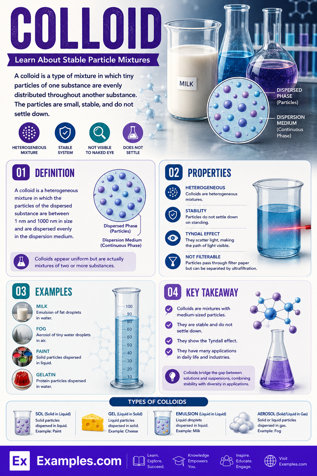 Colloid – 5+ Examples, Types, Functions, Characteristics, Difference