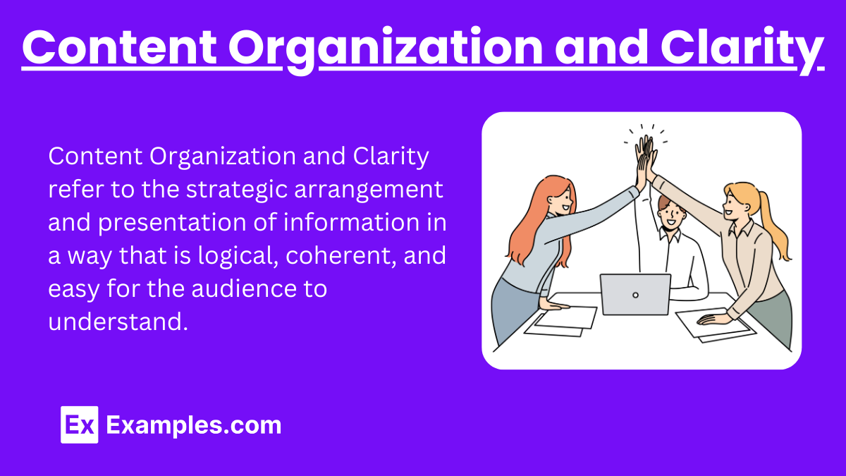 Content Organization and Clarity