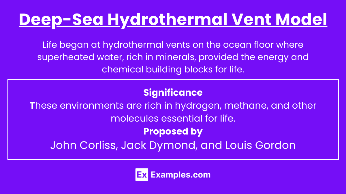 Deep-Sea Hydrothermal Vent Model