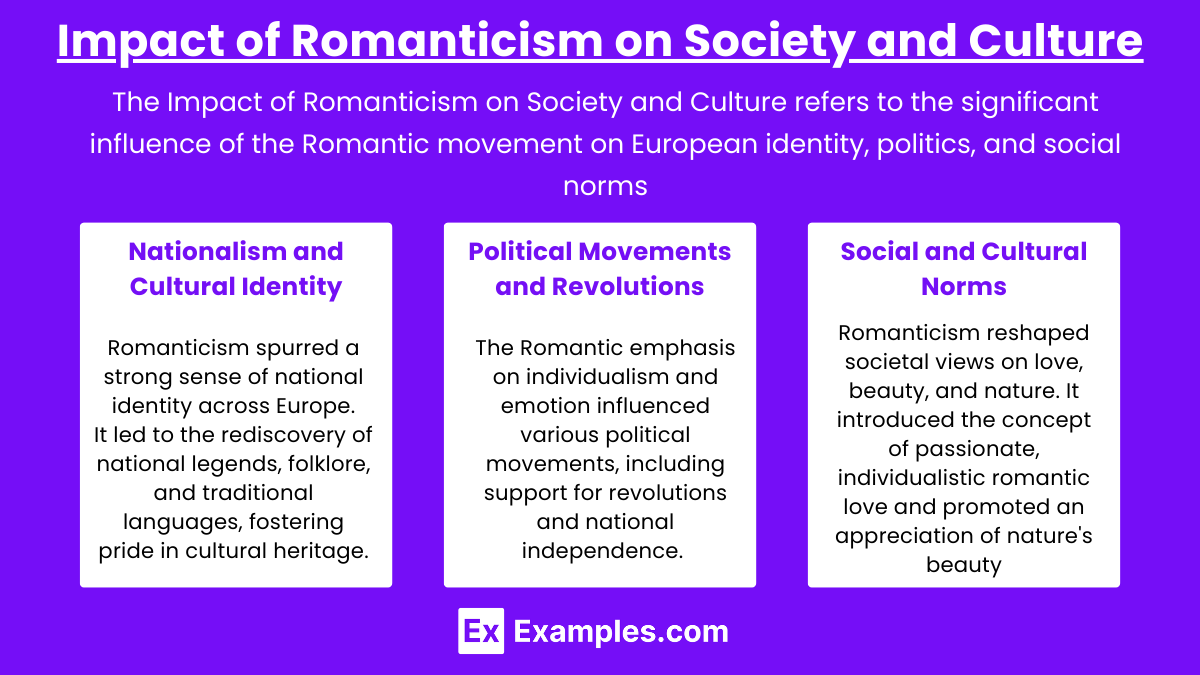 Impact of Romanticism on Society and Culture