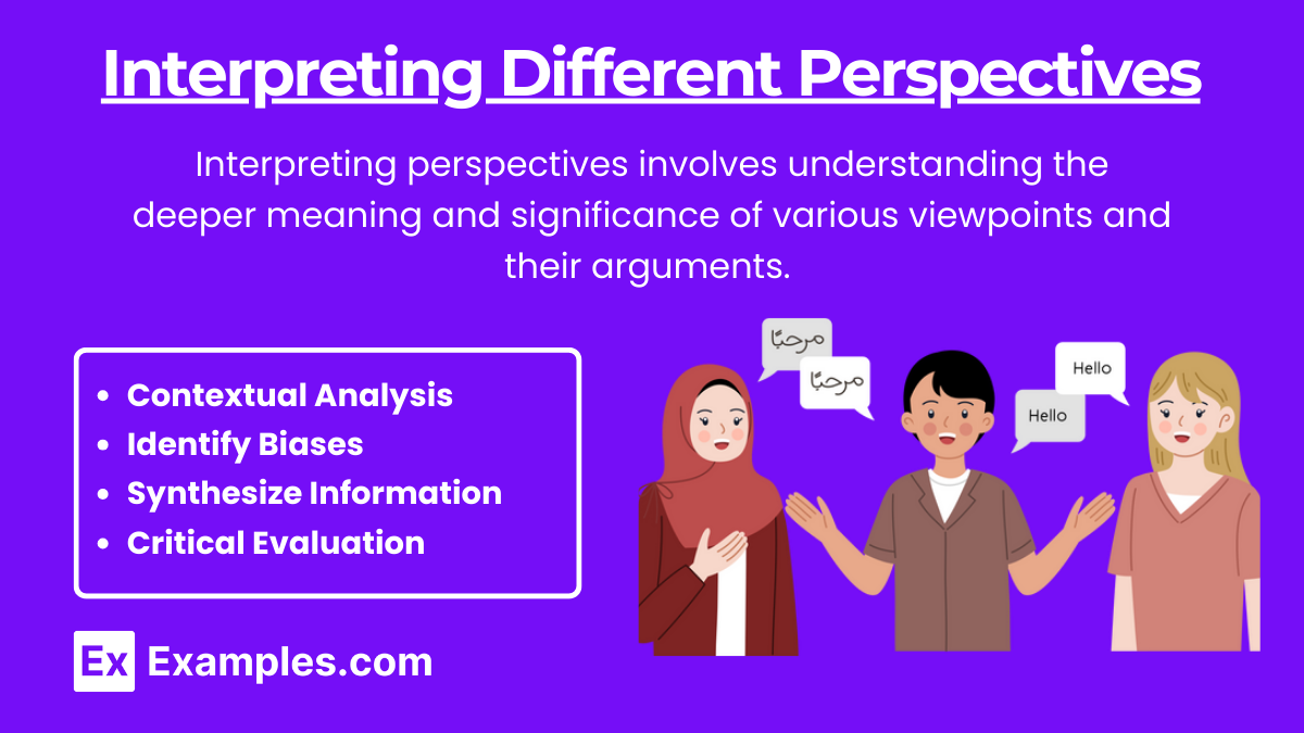 Interpreting Different Perspectives