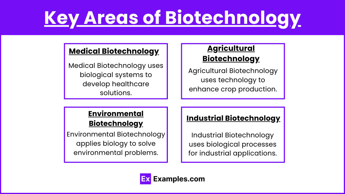 Key Areas of Biotechnology