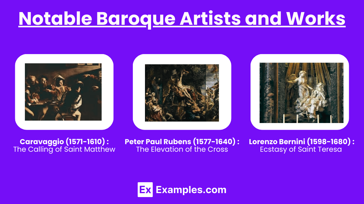 Notable Baroque Artists and Works