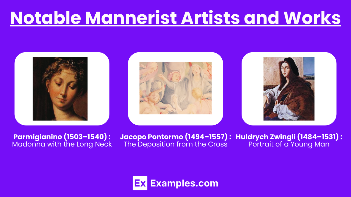 Notable Mannerist Artists and Works