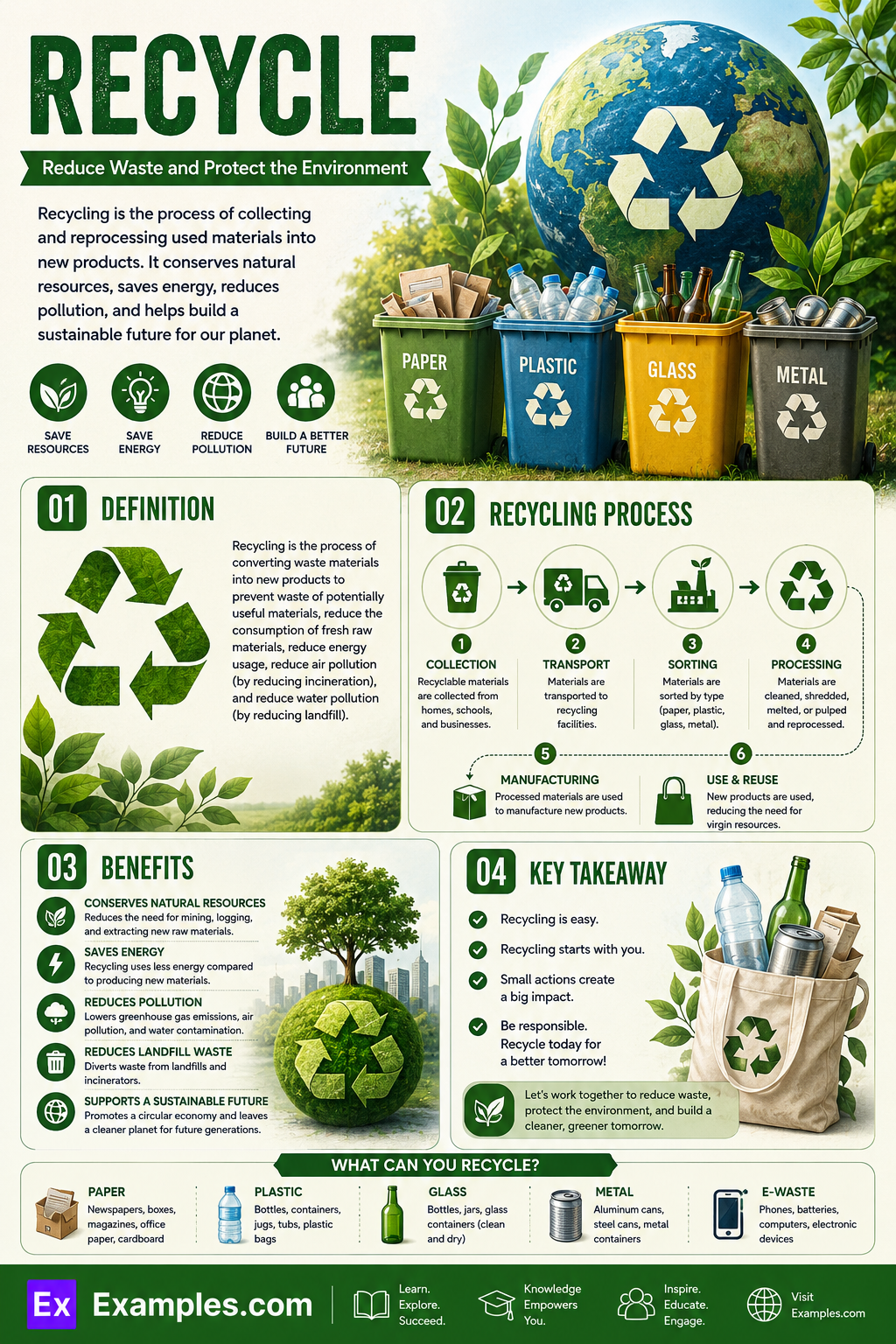 Recycle – 25+ Examples, Types, Process, Importance, Differences