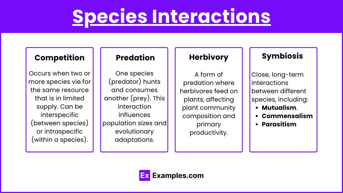 Species Interactions