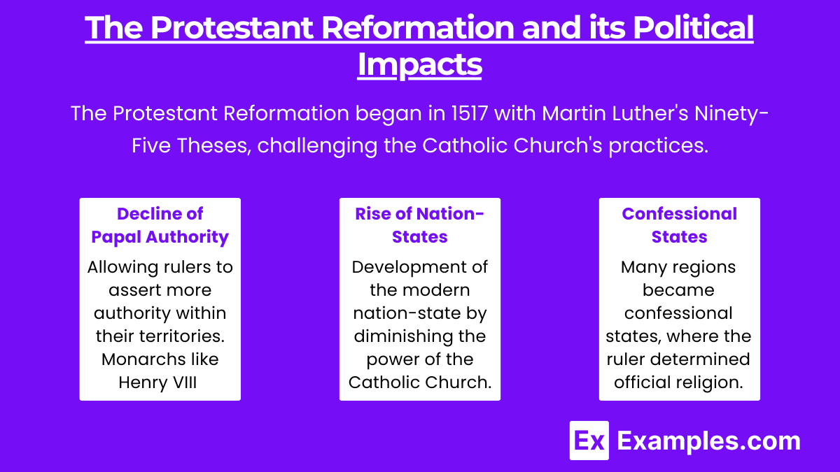 The Protestant Reformation and its Political Impacts